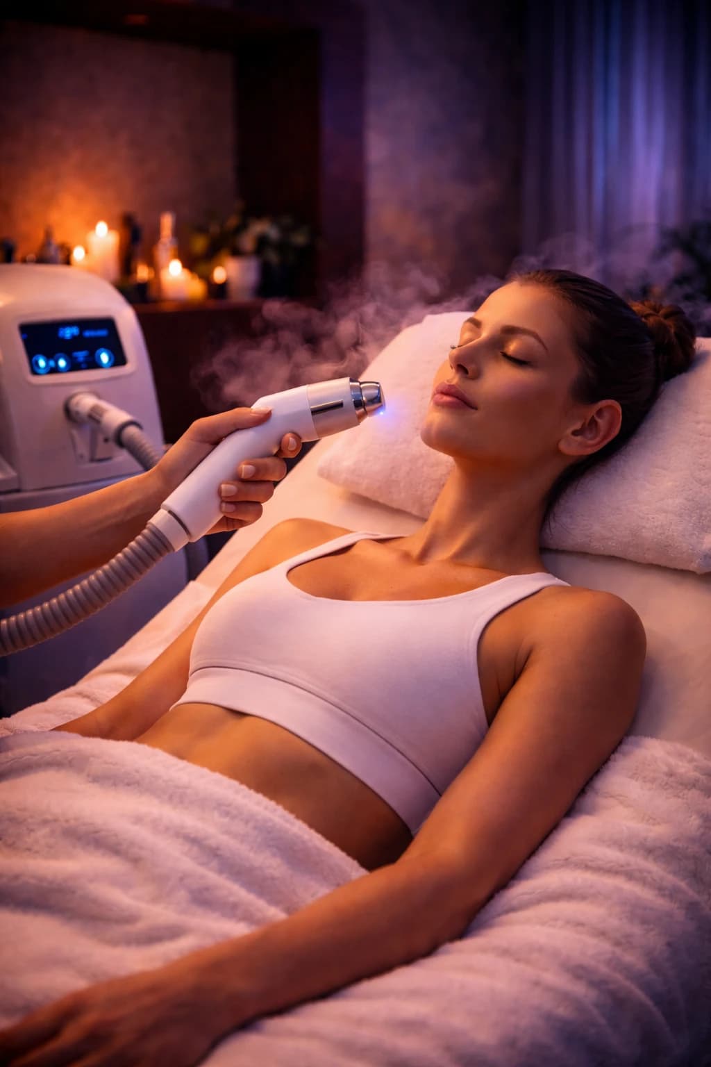 Cryo facial treatment at Chill N Out Lakeland